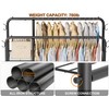 Double Rods Clothes Rack Clothing Rack with 4 Tier Storage