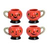 Johanna Parker Design Dolomite Set of 4 Jack O' Lantern