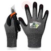 DEX FIT Level 7 Cut Resistant Gloves SSG713 - Steel Fiber Protection, Sandy Nitrile Grip, Durable, Comfort and Dexterity, Lightweight and Thin for Precision Work, Machine Washable; Grey S (7) 3 Pairs