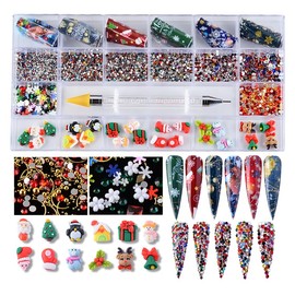 Christmas Nail Charms,Christmas Nail Art,Nail Charms,Christmas Nail Decals,Christmas Nail Stickers,Snowman Designs Nail Accessories,Used for Nail DIY Accessories