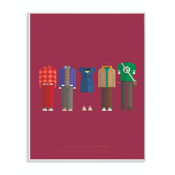 Stupell Industries Big Bang Theory Famous People Characters Fashion, Design