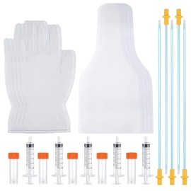 AI Artificially Inseminate Dog Kit Complete Canine Breeding Kit for Medium Large Breeds 5 Uses with Flexible Catheters 10ml Sterile Syringes Semen Collection Cone Premium Reproduction Suppli