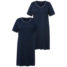 Ulla Popken Women's Nightdress, midnight blue