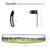 BETOOLL 16.5" Wide Rear View Convex Golf Cart Mirror for