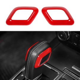 Linskip Gear Shift Knob Cover Trim for Ford F150 2015-2020, Console Shift Handle for F150 Interior Accessories(Red)