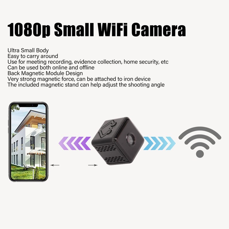 Wireless Camera 1080P Night Vision Motion Detection Loop WiFi Camera
