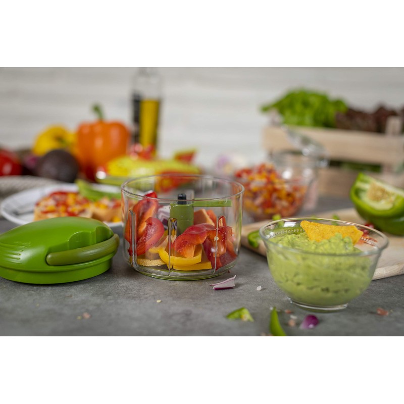 Kuhn Rikon Pull Chop 27412 Universal Chopper Large Plastic Green,