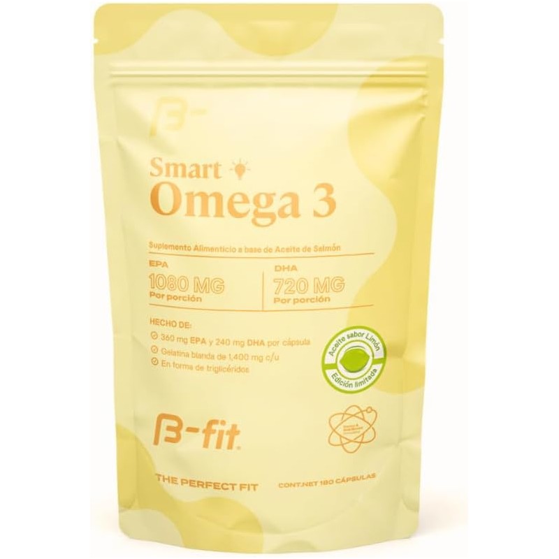 B-FIT Omega 3 1800 mg Ácidos Grasos - 1080 EPA