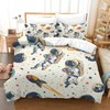 Tabeskly Kids Boy Astronaut Space Rocket Soft Zipper Bed Bedding