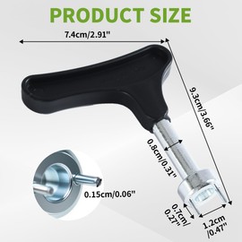 MCSDFN Golf Spike Wrench Zinc Alloy Golf Spike Tool with Ergonomic Handle Universal Spike Shoes Replacement Tool for Spike Shoes