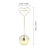 2Pcs Table Number Holder Heart Shaped Firm Stable Premium Metal