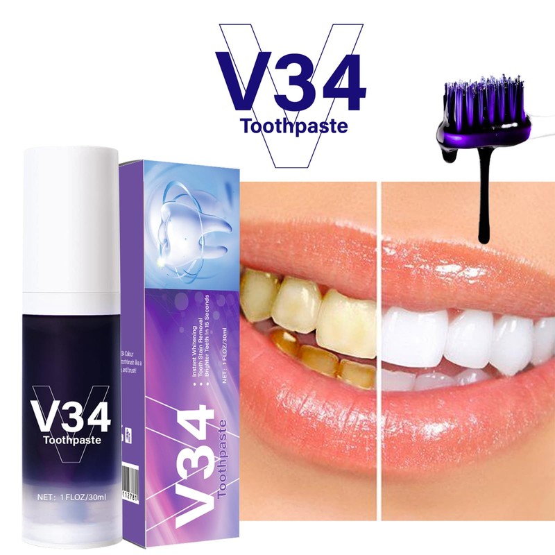 Eazerom 04 Toothpaste White Teeth, 30 ml Purple Toothpaste for