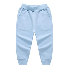 HAXICO Unisex Kids Solid Cotton Elastic Waist Winter Pants Toddler Baby Bottoms Active Sweatpants