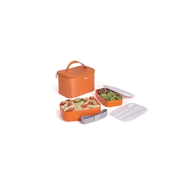 Brunch Time Lunchbox orange/weiß