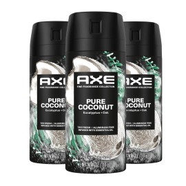 AXE Fine Fragrance Collection Premium Deodorant Body Spray for Men Pure Coconut