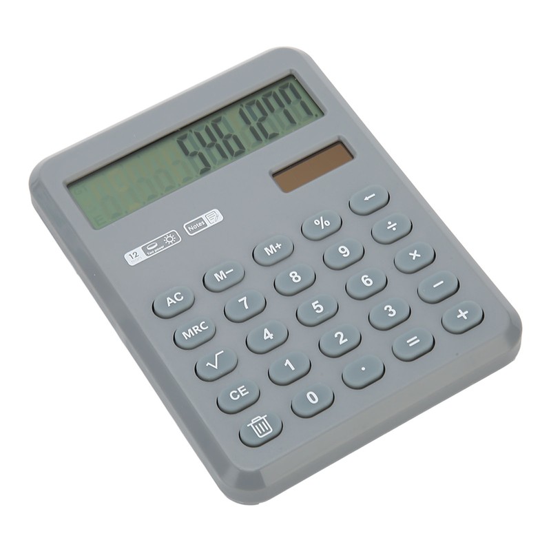 Calculator with Notepad 12 Digits Large Display Support Solar and