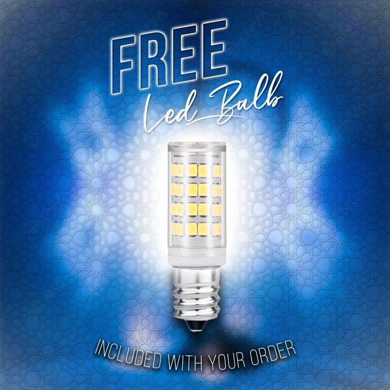 Enva Turkish Moroccan Glass Mosaic Table Bedside Tiffany Night Lamp