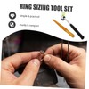 VILLFUL 2pcs Ring Tools Set Ring Mandrel Jewelry Hammer for