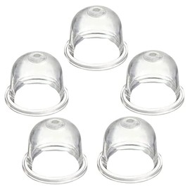 Go-Cheers 5 Pack Transparent Silicone Dowel Primer Bulbs Compatible with Homelite, Echo, Stihl, Robi, Zama, Pouland Carburetor Primer Bulbs for String Trimmer Replacement Parts