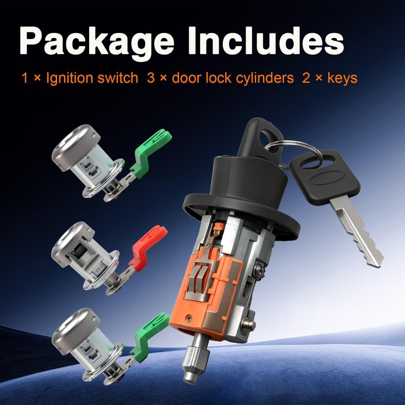KPALAG Door Lock Cylinders & Ignition Switch with Keys Compatible