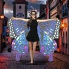 Sundonix Chiffon Fancy Dress Butterfly Cape for Women - Colourful