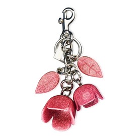 lonmajins Bag Charms for Women,Cute Flowers Purse Keychain,Handbag Charm,Key Chains Accessories Decor for Women Gifts-Pink