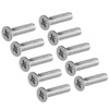 sourcing map Flat Head Machine Screws Phillips Screw Stainless Steel