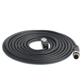 DRRI M12 4pin D-Code Male to RJ45 Ethernet Connector CAT6 Shielded Cable for Profinet & Ethernet/IP Networks