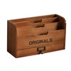 Ansimple Vintage Natural Wooden Drawer Small Magazine Rack Fashion Accessories