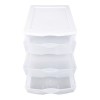 Sterlite Cajonera Organizador 3x Cajones Plástico Transparente