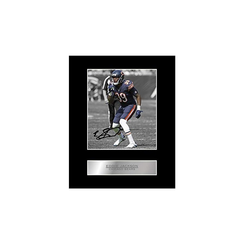 Eddie Jackson Signed Mounted Photo #01 Chicago Bears