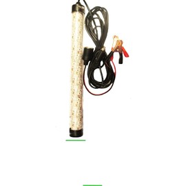 12" INCH DELUXE WHITE 12V 25W 120 LED 3600 Lumen Submersible Fishing Light Underwater Fish Finder Lamp with 5m Cord (White)