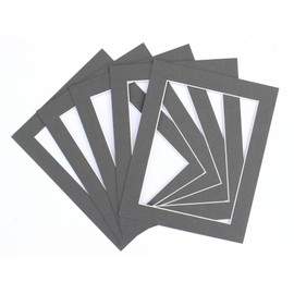 Frame Company Pack of 10 Grey Mounts 6x4 for 5x3 inch *Choice of Colours*