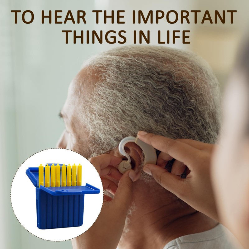 GMHLLES 24 Plastic Hearing Aid Wax Guards Filters Hearing, Hearing