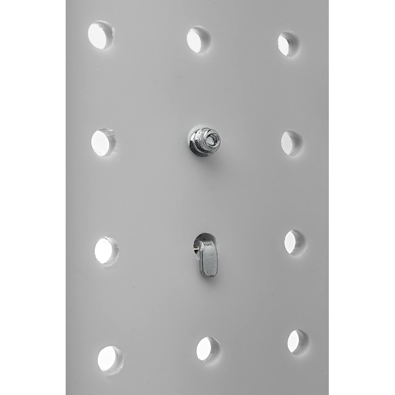 DuraHook Double Bar Pegboard Hooks Alloy Steel Silver Tone Pack