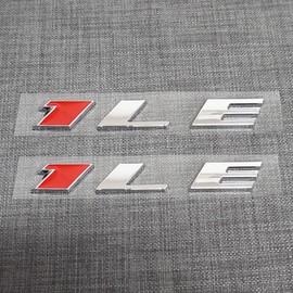 Tomilia 2Pcs New 1LE Emblem Badge Letter Rear Side 1LE Sticker Replacement for Camaro (Chrome), EI-SilveCutom#2