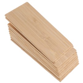 MAGICLULU 10pcs Unfinished Bamboo Cutouts for DIY Crafts Smooth Blank Bamboo Shapes for Present Tags Engraving Blanks Creative Decoration for Home