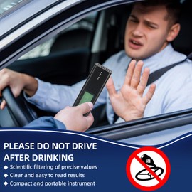 Drink-Driving Tester Portable Blowing Alcohol Monitor Alcohol Measuring Instrument breathalyzer