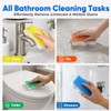 GLIMGLINT Magic Sponges Eraser for Bathroom, 6 Pack Dual-Sided Cleaning