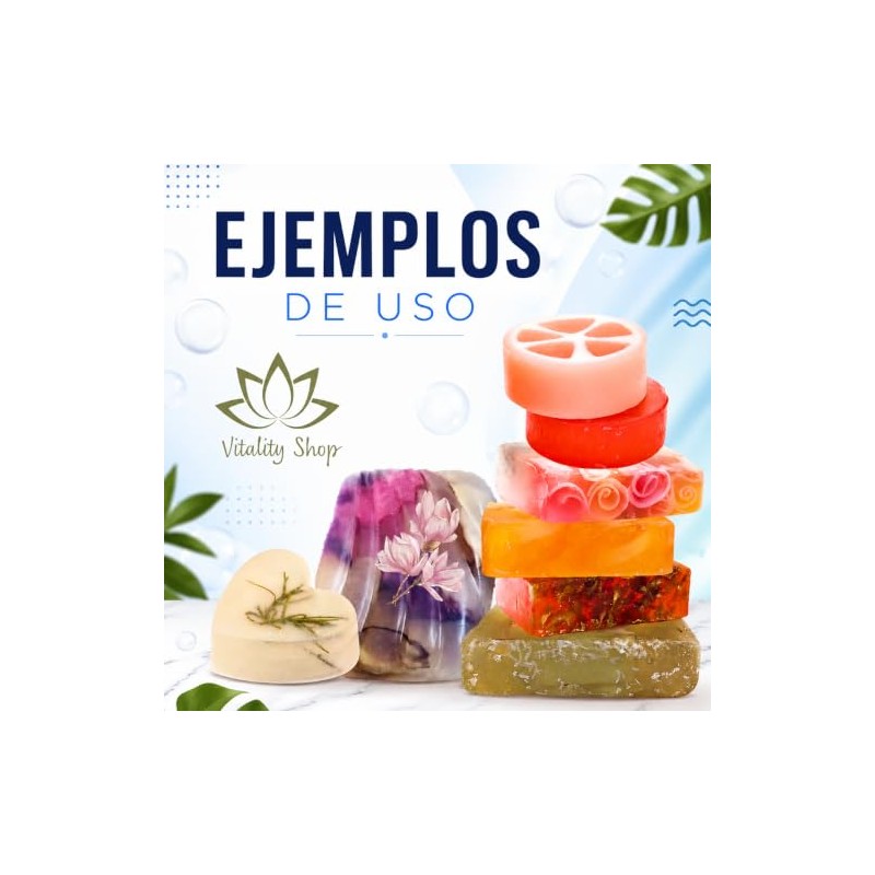 Material Glicerina Vegetal Hacer Jabón Transparente 1kg