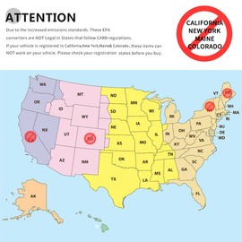 NEWZQ 3Pcs Set Catalytic Converters Replacement for Bulck Enclave Traverse Acadia Outlook 3.6L V6 16547 59272 0795219