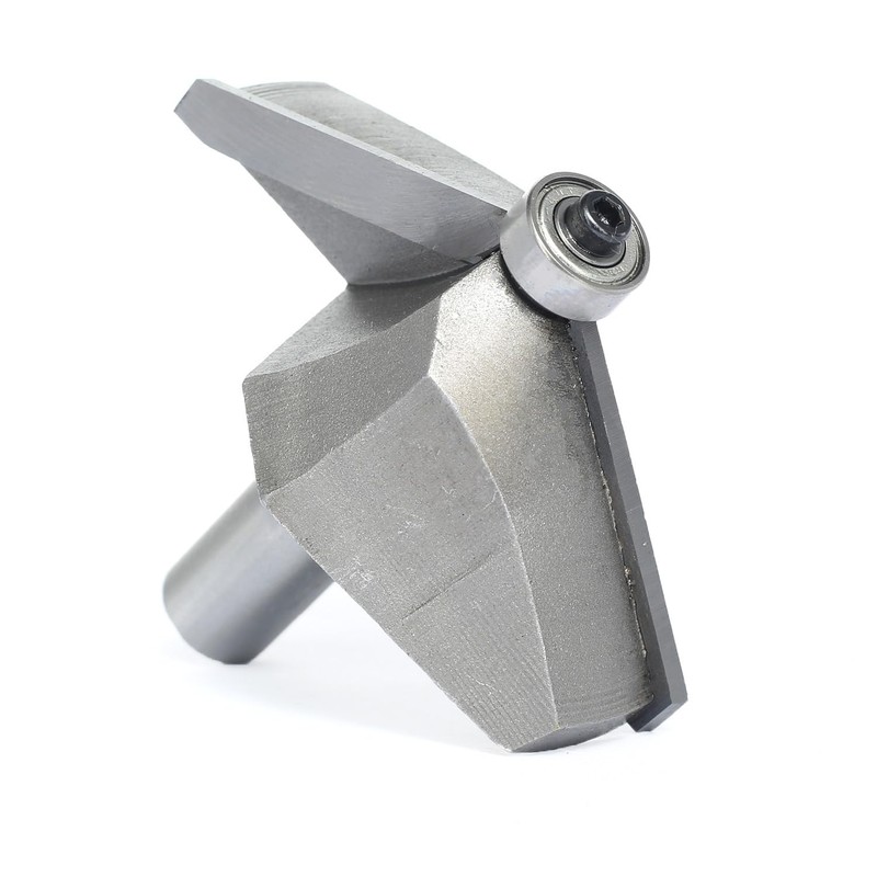 Akylin 60 Degree Chamfer Router Bit,1/2" Shank,1-3/16" Cutting Depth,11/16" Cutting
