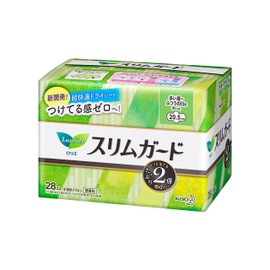 Laurier Slim Guard for Daytime with Wings, 8.1 inches (20.5 cm), 28 Packs