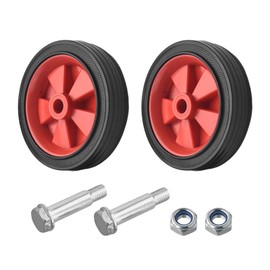 Cloudpower 2 Pack Air Compressor Replacement Wheels Complete with Screws Multi Purpose Absorbent Non Slip Reinforced Air Compressor Replacement Wheels (5")