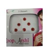 Health with Ayurveda Maroon Bindis With Crystal Stone Medium Size