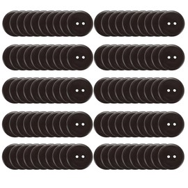 100 PCS Round Black Button 10mm Resin Sewing Buttons 2 Holes Buttons for Clothes Sewing DIY Craft Projects