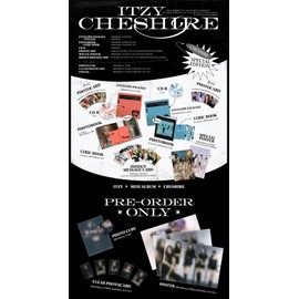 ITZY CHESHIRE 6th Mini Album Special Edition CD+Poster on pack+Photobook+Lyric book+Photocard+POB+Tracking (SET(A+B))