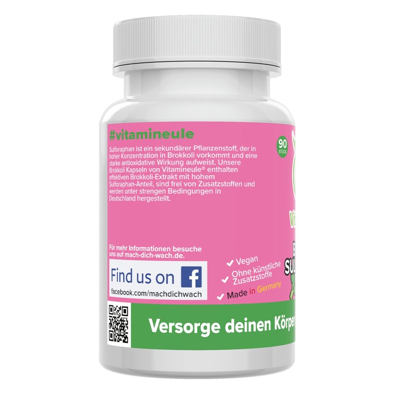 Broccoli Sulforaphane Capsules - High Dose - 400 mg Extract