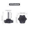 Yuhtech M8 x 25mm Thumb Screw, 10PCS Star Head Threaded