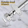 2Pcs Stainless Steel Flexi Pipes, with 2 Plastic Knobs Flexible